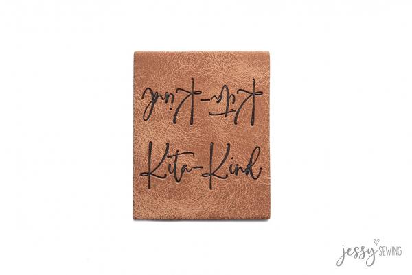 Kunstleder Knick-Label Kitakind by Jessy Sewing